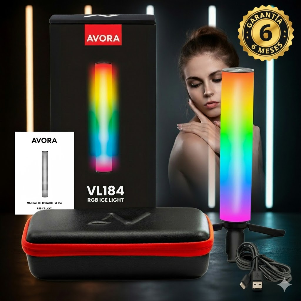 Luz LED Magnética RGB: Control de color e iluminación - AVORA