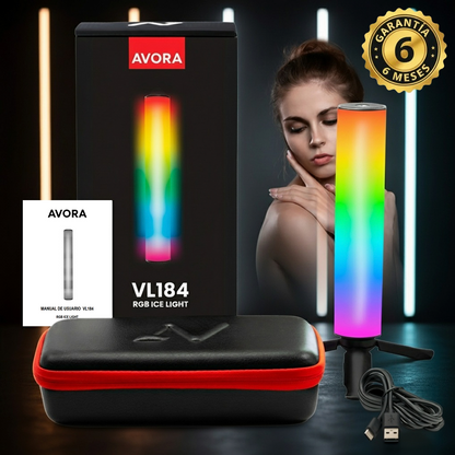 Luz LED Magnética RGB: Control de color e iluminación - AVORA