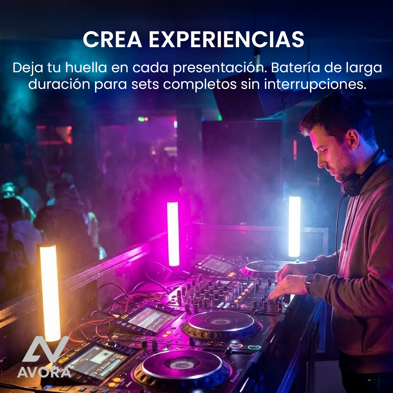 Luz LED Magnética RGB: Control de color e iluminación - AVORA