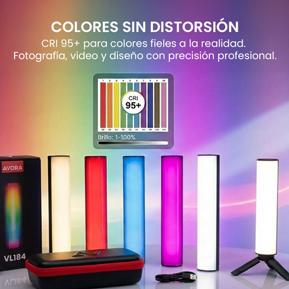 Luz LED Magnética RGB: Control de color e iluminación - AVORA
